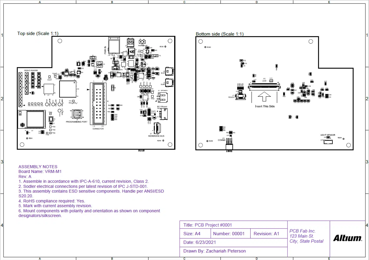 Example Assembly Drawing