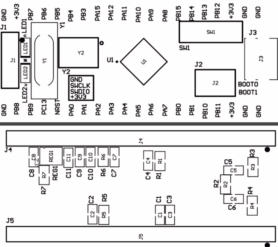 PCB Assembly Drawing Example